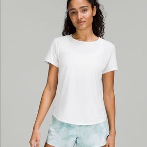 Lululemon lightweight stretch run short sleeve shirt white